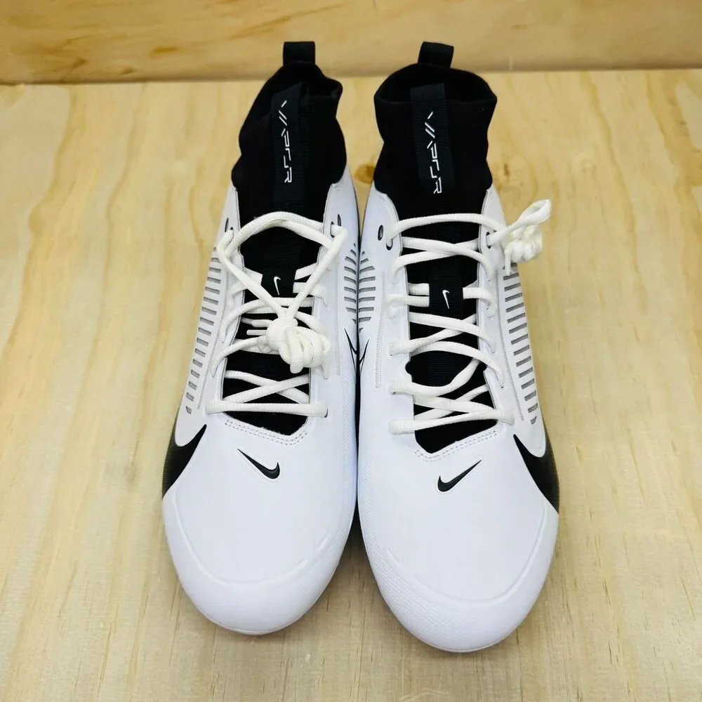 NEW Nike Vapor Edge Pro 360 White Black Football Cleats Sz 15 WIDE FN7760-100